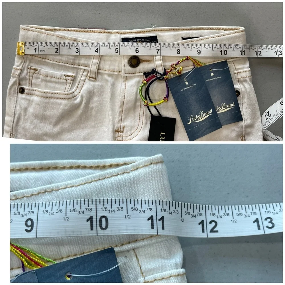 Lucky Brand new with tags size 6X cuffed Riley short summer jean NWT playtime